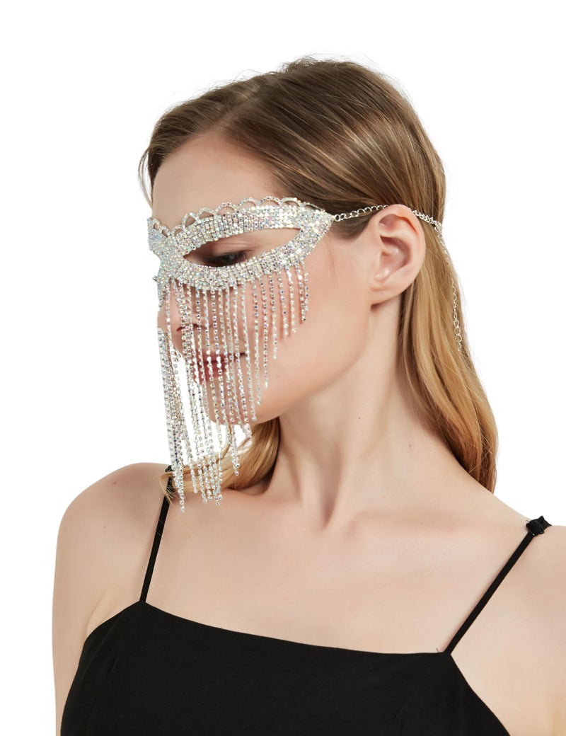 Astage Lady Cosplay Belly Dance Jewelry Coin Veil Halloween Accessories Diamend Decoration - Image 5